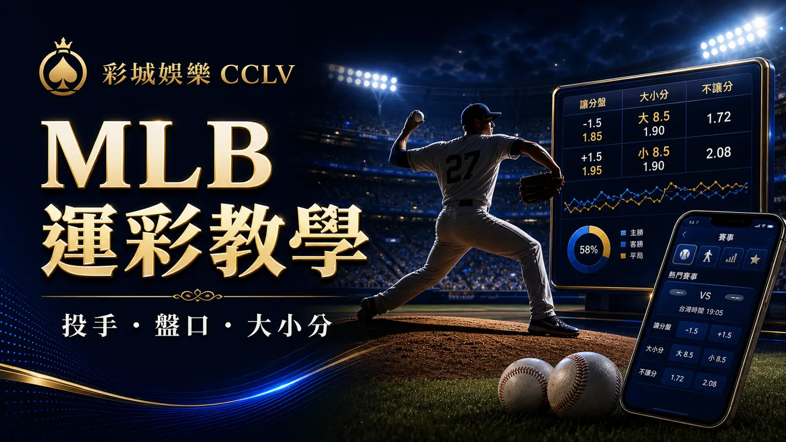 MLB 運彩教學2026｜投手數據、牛棚狀態、盤口與大小分完整指南