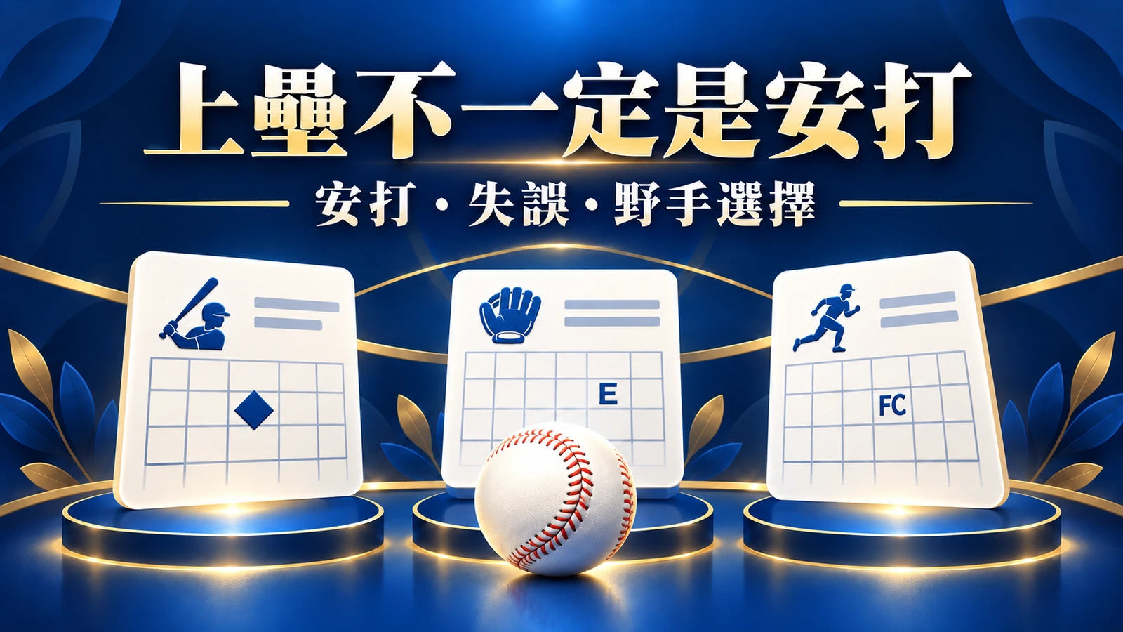 棒球上壘為什麼沒算安打?安打、失誤與野手選擇的差別