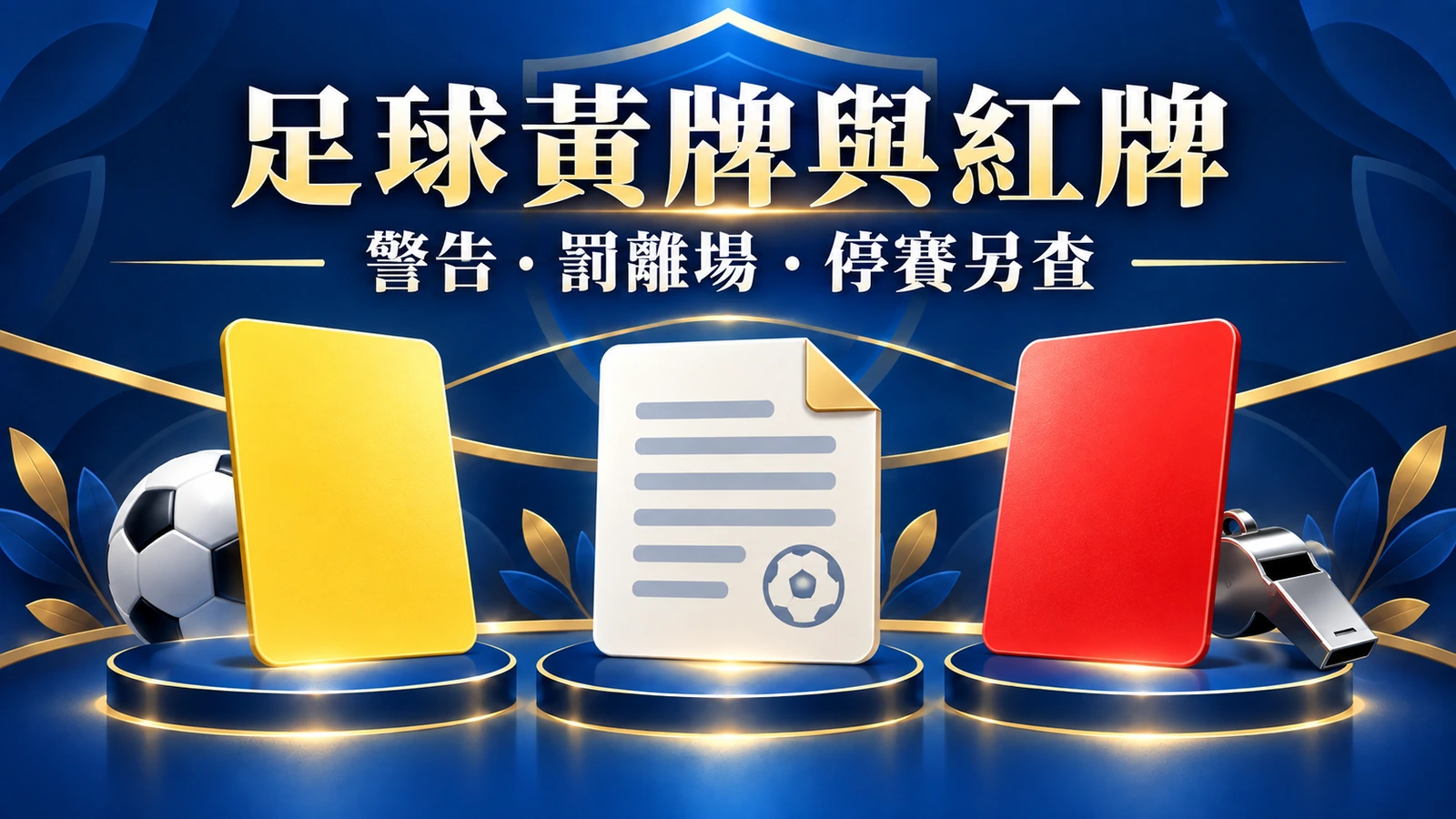 足球黃牌、紅牌與停賽怎麼分？同場兩黃不是跨場累積
